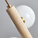 Yellow Travertine Ball Pendant Light – Modern Designer Chandelier