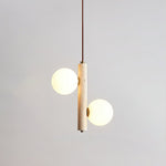 Yellow Travertine Ball Pendant Light – Modern Designer Chandelier