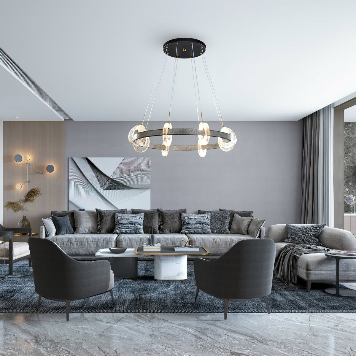 Bubble Crystal Chandelier