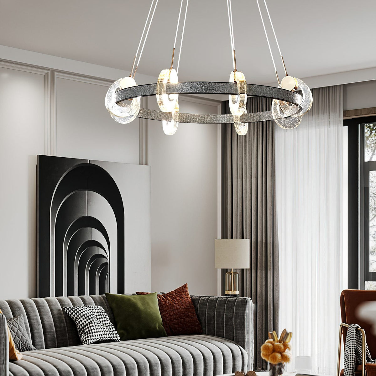 Bubble Crystal Chandelier