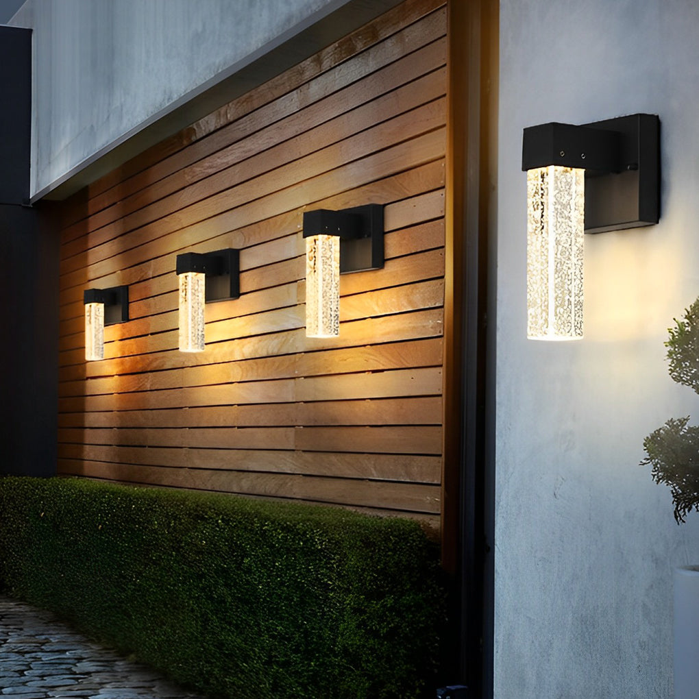 10W Crystal Black Outdoor Wall Lamp Li002109
