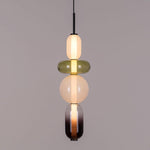 Candied Glass Combo Pendant Light – Artisan LED Multi-Shade Chandelier