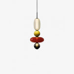 Candied Glass Combo Pendant Light – Artisan LED Multi-Shade Chandelier