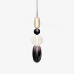 Candied Glass Combo Pendant Light – Artisan LED Multi-Shade Chandelier