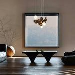 Bubble Wood Balls Chandelier – Modern Wooden LED Pendant Light