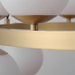 Bubbles Brass Ring Chandelier