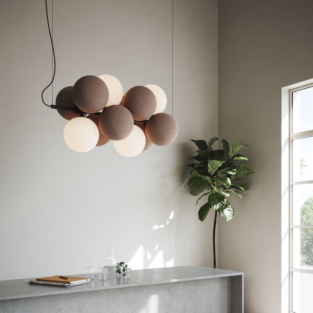 Bubbles Holly Designer Pendant Light – Modern Art Shade Lamp for Dining & Living Spaces