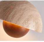 Bud Travertine Pendant Light – Organic Modern LED Ceiling Lamp
