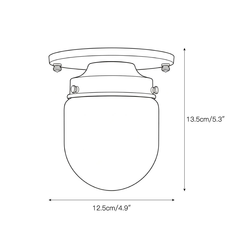 bullet-shaped-spherical-ceiling-lamp