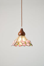 Butterfly Bloom Pendant Light — Artisan Stained Glass LED Chandelier for Dining & Living Spaces