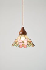 Butterfly Bloom Pendant Light — Artisan Stained Glass LED Chandelier for Dining & Living Spaces