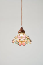 Butterfly Bloom Pendant Light — Artisan Stained Glass LED Chandelier for Dining & Living Spaces