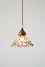 Butterfly Bloom Pendant Light — Artisan Stained Glass LED Chandelier for Dining & Living Spaces