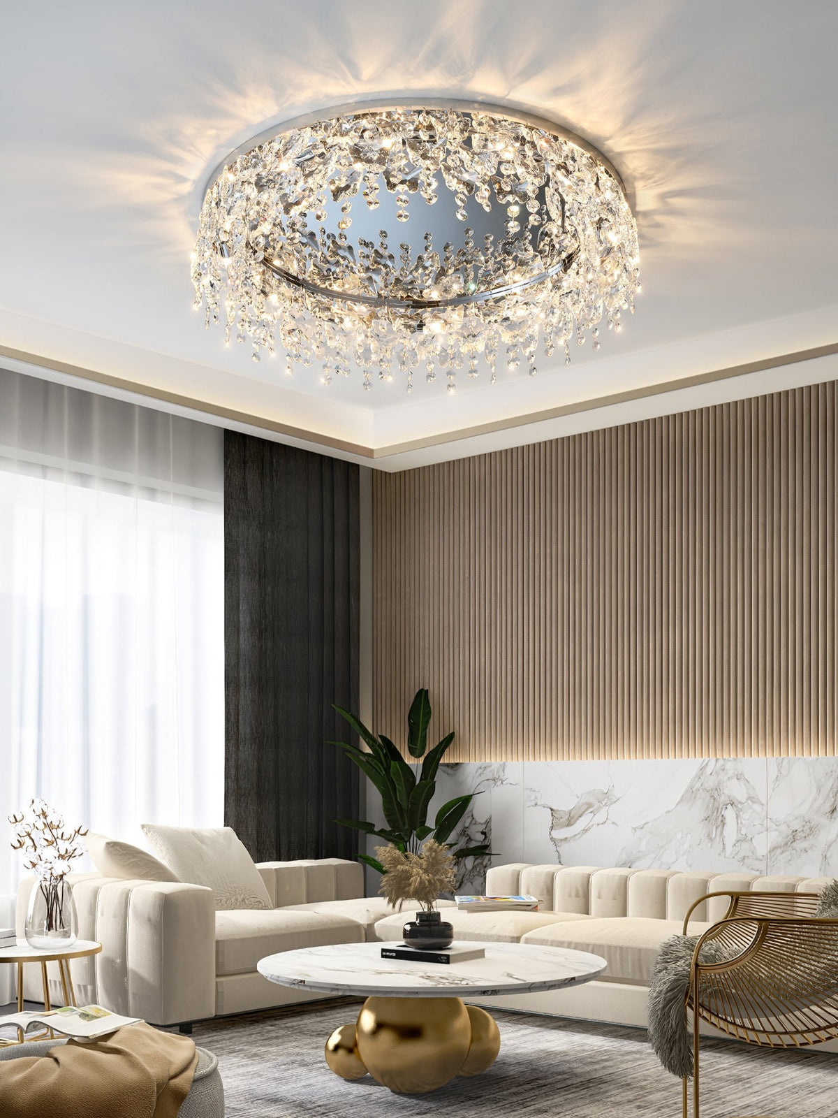 Butterfly Crystal Ceiling Light