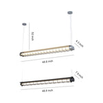 Linear LED Pendant Light with Vintage Industrial Design