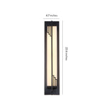 Full Copper Linear Wall Sconce with Natural Marble Shade