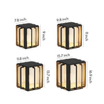 Modern Outdoor Pillar Lantern in Stainless Steel for Fence and Gate