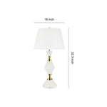 Marble Table Lamp with Gold Accents – Contemporary Designer Illumination