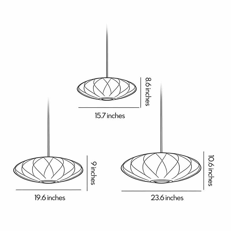 French Silk LED Pendant Light with Adjustable Cord for Modern Interiors