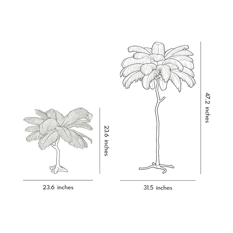 Aurelia Feather Floor Lamp – Nordic Designer Standing Light