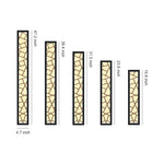 Linear Outdoor Wall Light in Black with Integrated LED, Weatherproof Minimalist Design