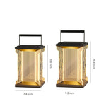 Minimalist Outdoor Lantern with Stainless Steel Frame and Warm LED Glow