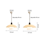 Opal Glass Pendant Light Wabi-Sabi Minimalist Hanging Lamp for Dining Room