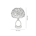 Aurelia Feather Table Lamp – Nordic Minimalist Bedside Lighting with Soft Warm Glow