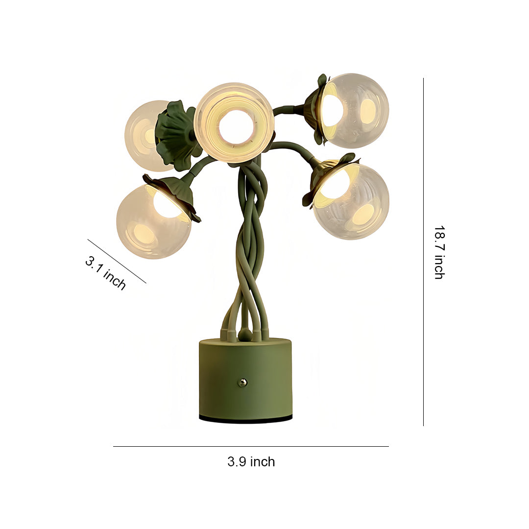 Bubble Table Lamp with Adjustable Stems – French Country LED Accent Light