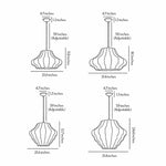 Silk Pendant Light – Japanese Vintage Minimalist Ceiling Lamp