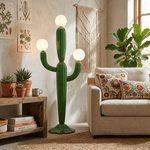 Sculptural Cactus Floor Lamp with Warm Ambient Glow