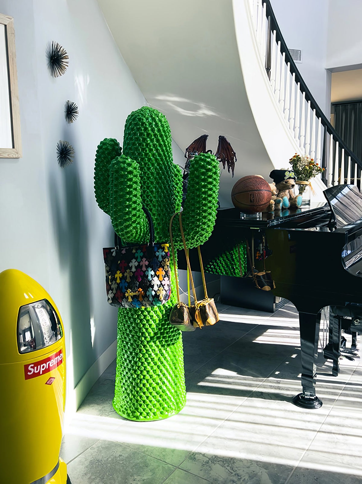 Mello Sculptural Cactus Coat Rack – Modern Entryway Sculpture
