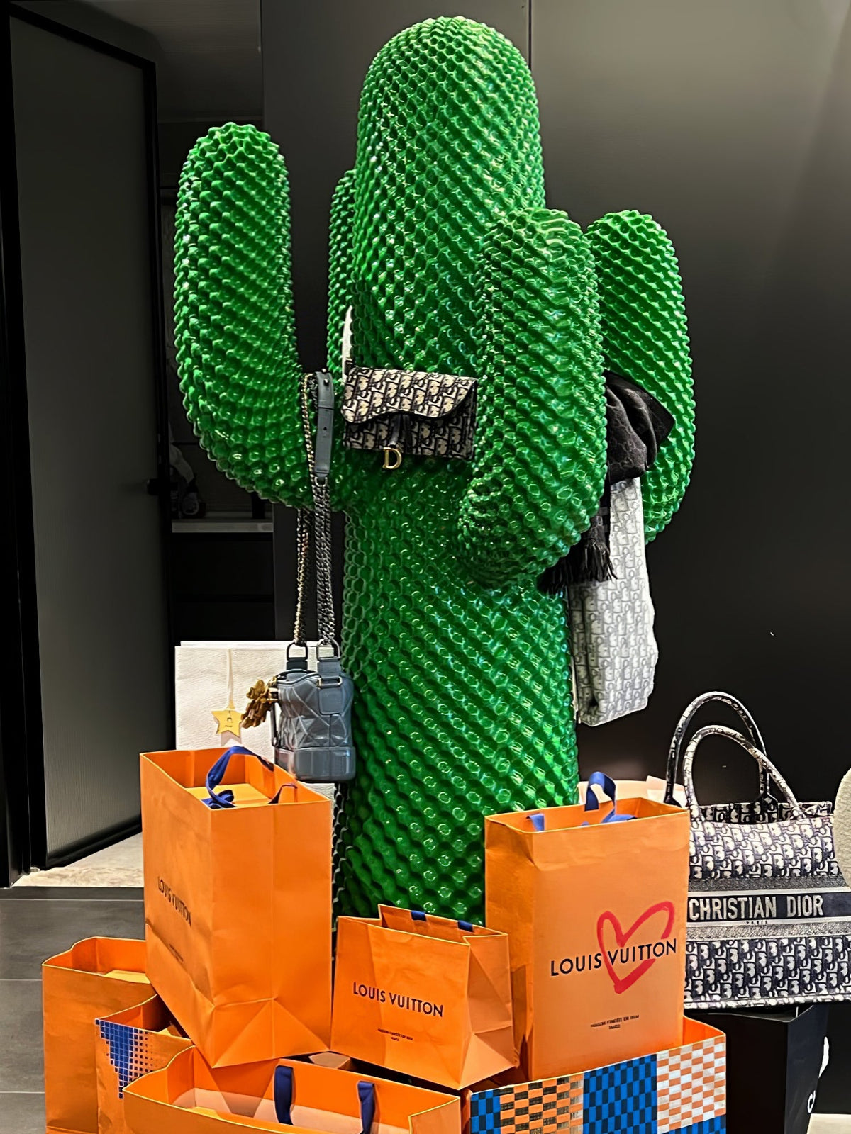 Mello Sculptural Cactus Coat Rack – Modern Entryway Sculpture
