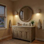 Caelan Travertine Wall Sconce – Natural Stone Ambient Lighting