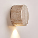 Caelan Travertine Wall Sconce – Natural Stone Ambient Lighting