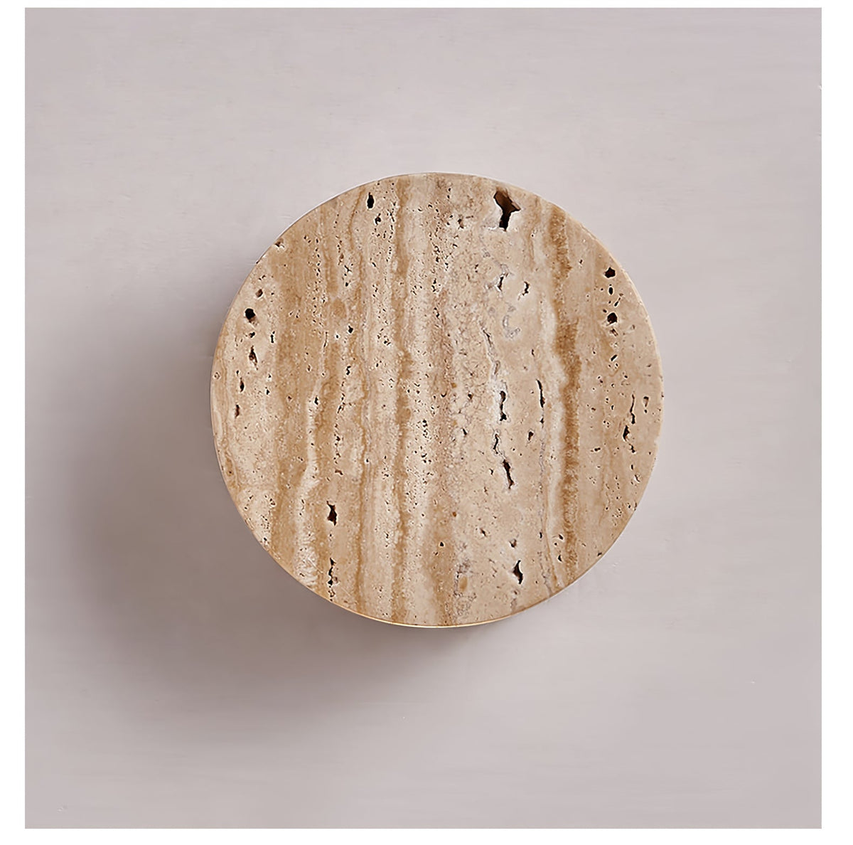 Caelan Travertine Wall Sconce – Natural Stone Ambient Lighting