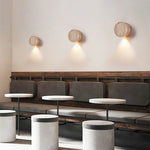 Caelan Travertine Wall Sconce – Natural Stone Ambient Lighting