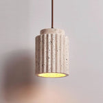 Caelia Travertine Pendant Light – Sculptural Stone Illumination