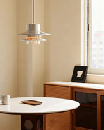 Caelith Chrome Sculptural Tiered Pendant Light for Modern Interiors
