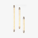 Caelum Linear LED Wall Sconce in Travertine and Bronze