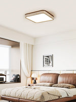 Calden Travertine Ceiling Light – Modern Flush Mount in Natural Stone