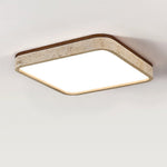 Calden Travertine Ceiling Light – Modern Flush Mount in Natural Stone