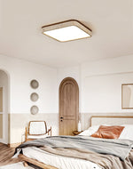 Calden Travertine Ceiling Light – Modern Flush Mount in Natural Stone