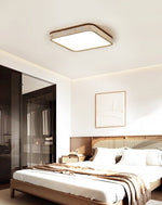 Calden Travertine Ceiling Light – Modern Flush Mount in Natural Stone