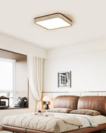 Calden Travertine Ceiling Light – Modern Flush Mount in Natural Stone
