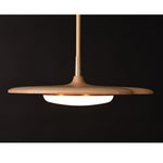 Calder Blossom Modern LED Chandelier with Wood Accents