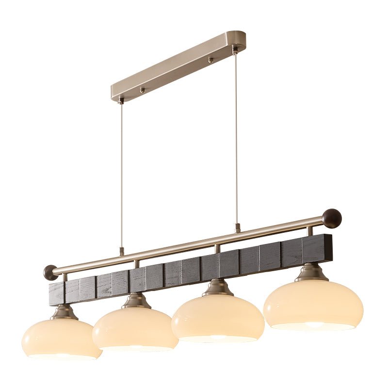 Caldwell Linear Pendant Light – Modern Glass Rail for Kitchen Island and Dining