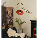 Calibra Mobile Chandelier – Modern Kinetic Glass Pendant Light for Dining Room