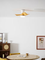 Calix 28 Inch LED Ceiling Fan Light with Remote, Modern Low Profile Flush Mount