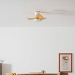Calix 28 Inch LED Ceiling Fan Light with Remote, Modern Low Profile Flush Mount